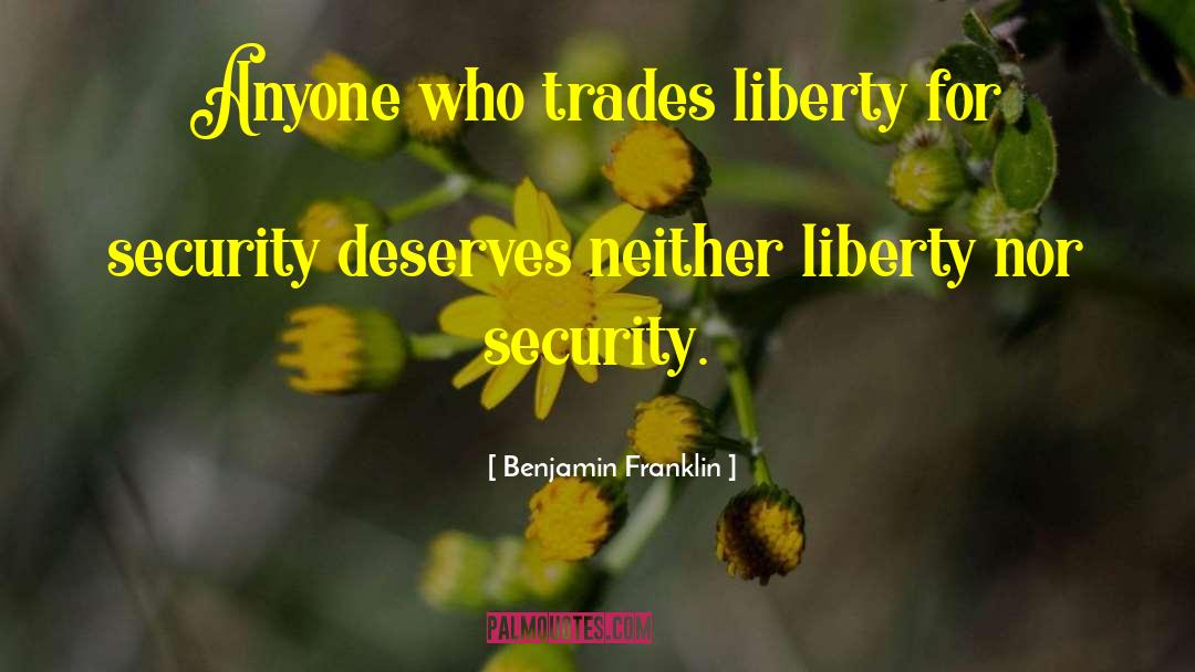 Trades quotes by Benjamin Franklin