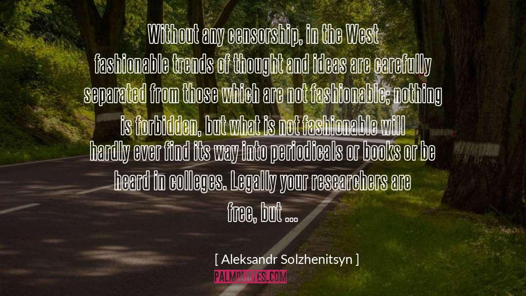 Traditional Day In College quotes by Aleksandr Solzhenitsyn