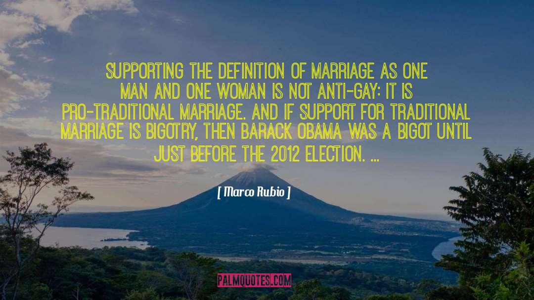 Traditional Marriage quotes by Marco Rubio