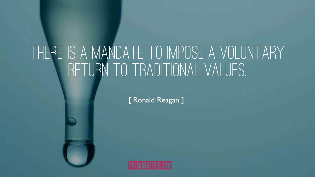 Traditional Values quotes by Ronald Reagan