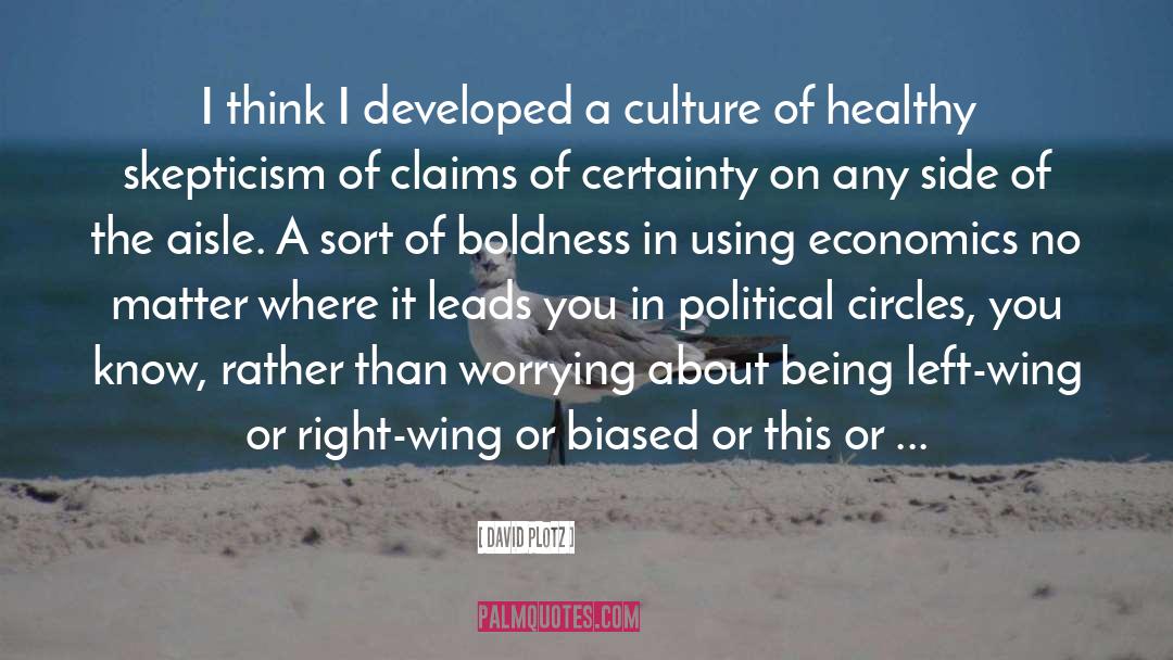 Traditionalistic Individualistic Political Culture quotes by David Plotz