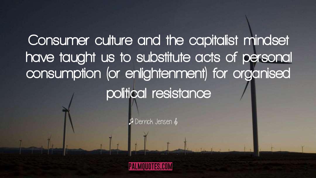Traditionalistic Individualistic Political Culture quotes by Derrick Jensen