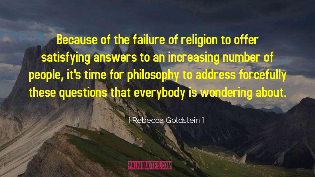 Traditonal Religion quotes by Rebecca Goldstein