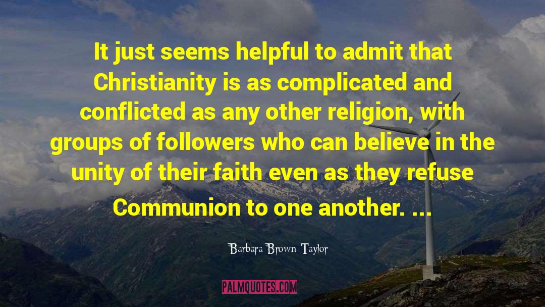 Traditonal Religion quotes by Barbara Brown Taylor