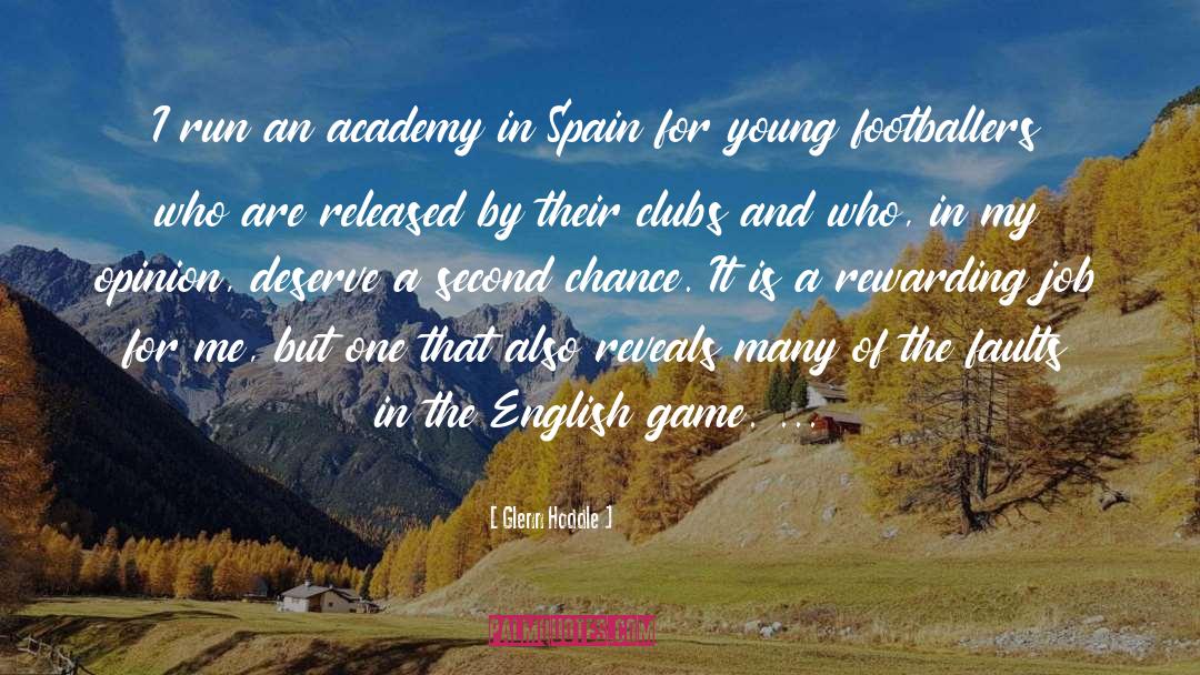 Traen In English quotes by Glenn Hoddle