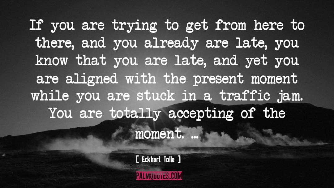 Traffic Jam quotes by Eckhart Tolle