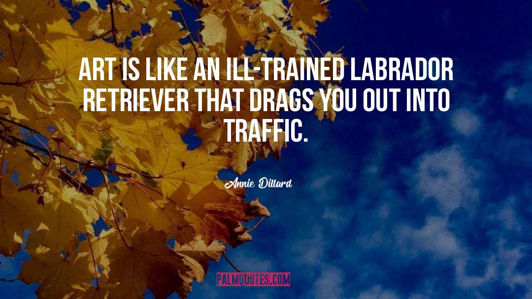 Traffic quotes by Annie Dillard