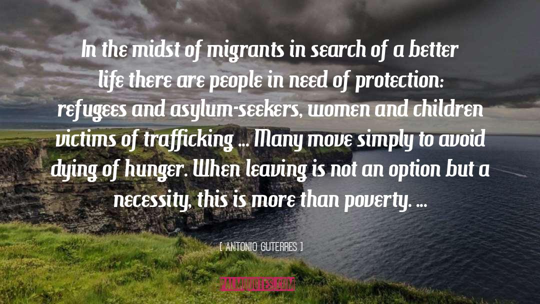 Trafficking quotes by Antonio Guterres