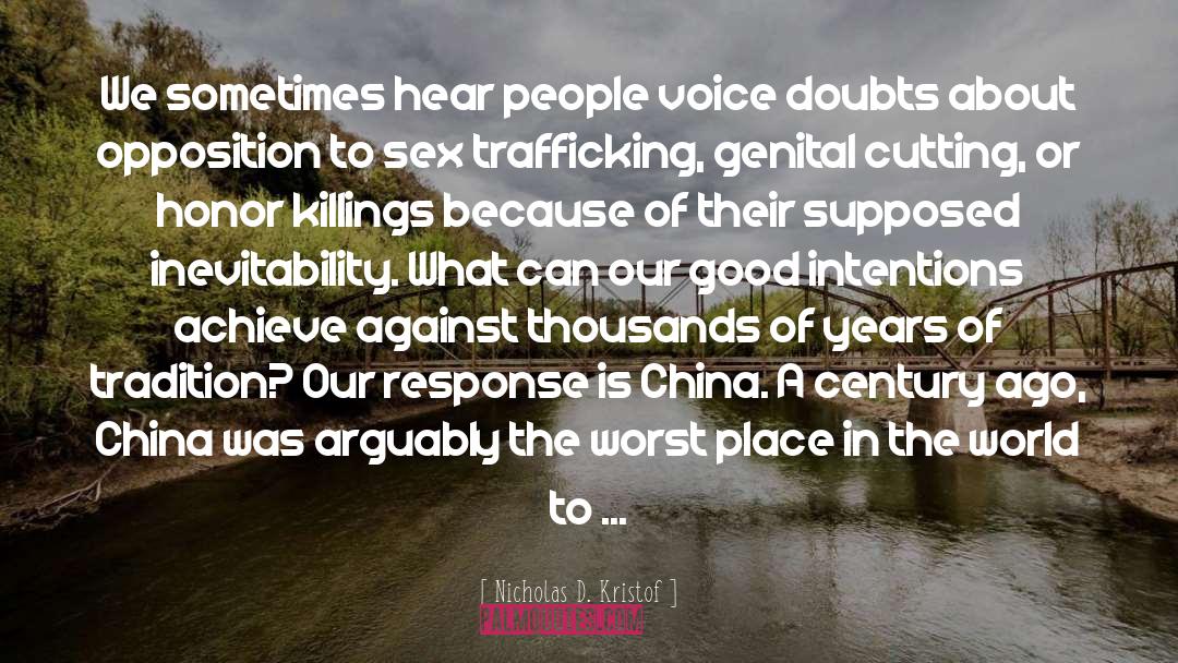 Trafficking quotes by Nicholas D. Kristof