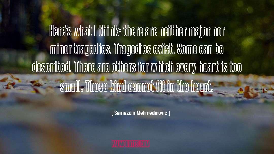 Tragedies quotes by Semezdin Mehmedinovic