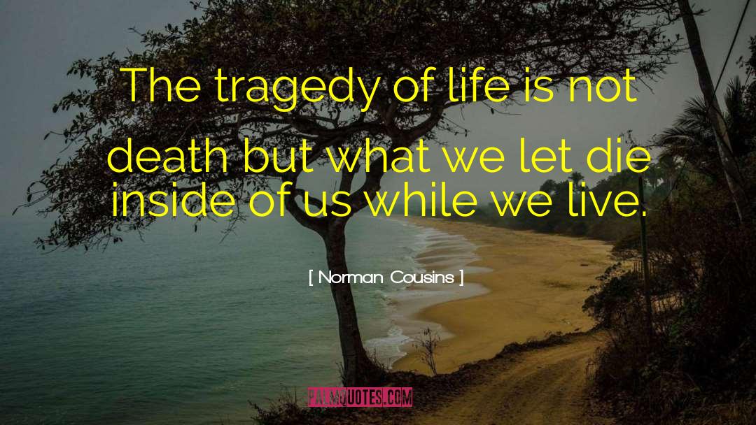 Tragedy Of Life quotes by Norman Cousins