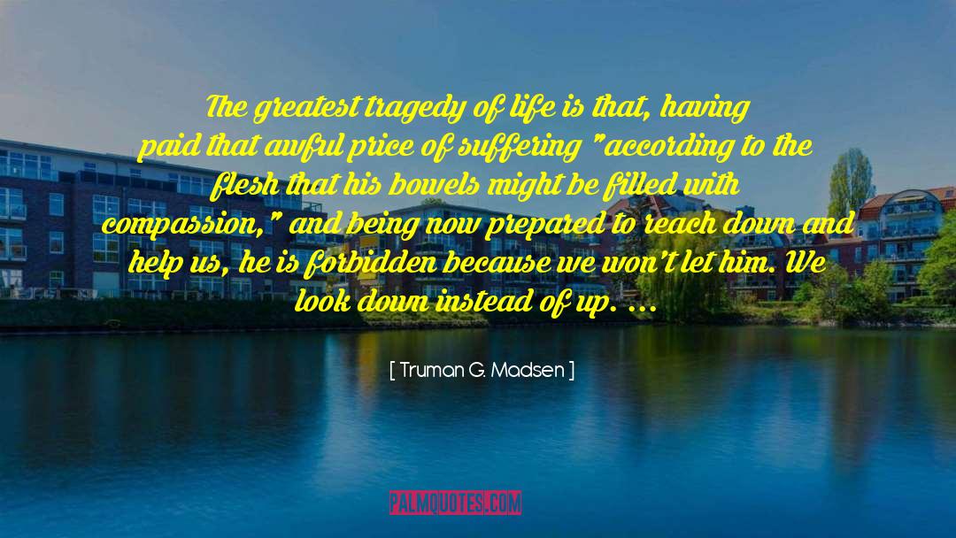 Tragedy Of Life quotes by Truman G. Madsen