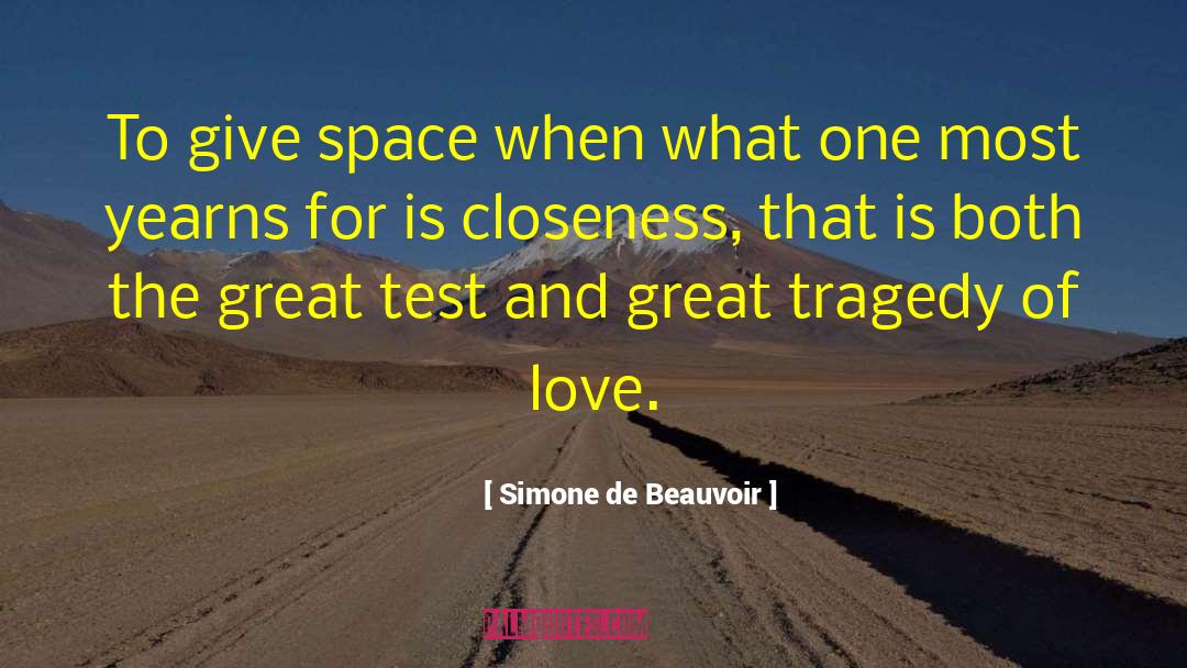 Tragedy Of Love quotes by Simone De Beauvoir