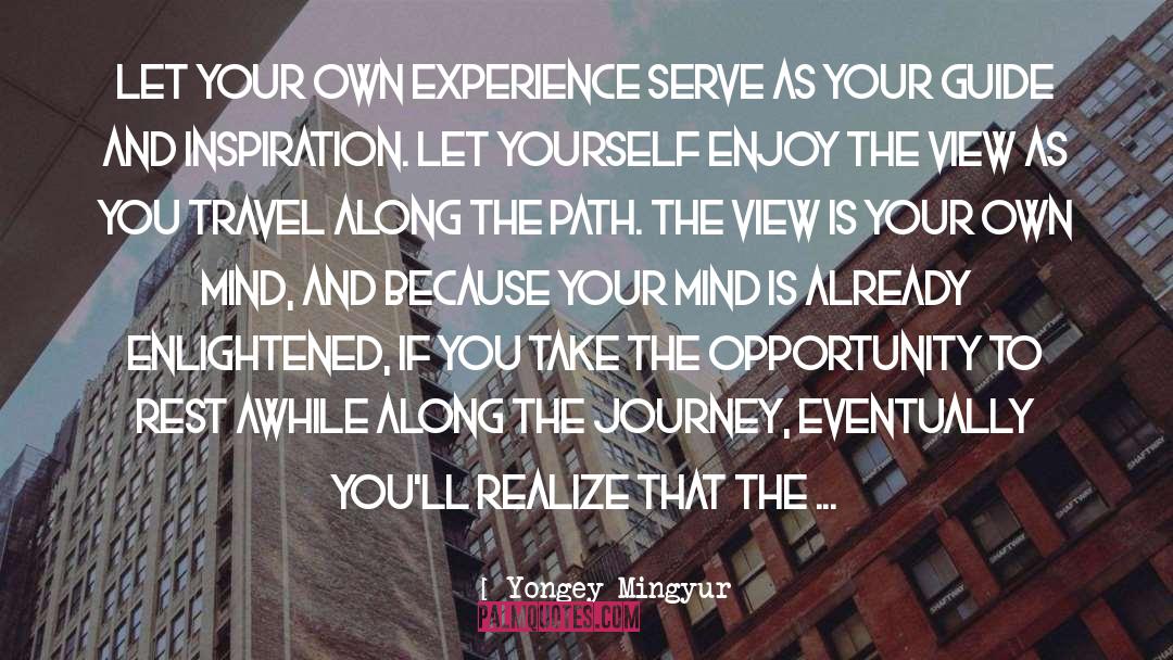 Train Travel quotes by Yongey Mingyur