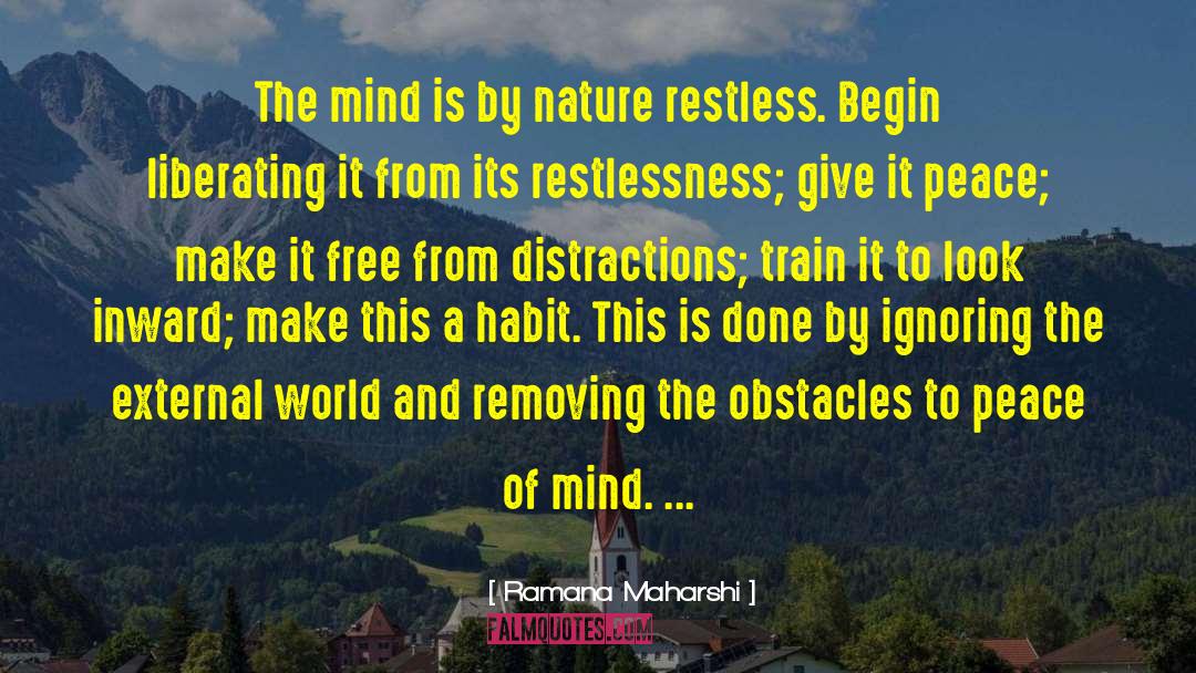 Train Wrecks quotes by Ramana Maharshi