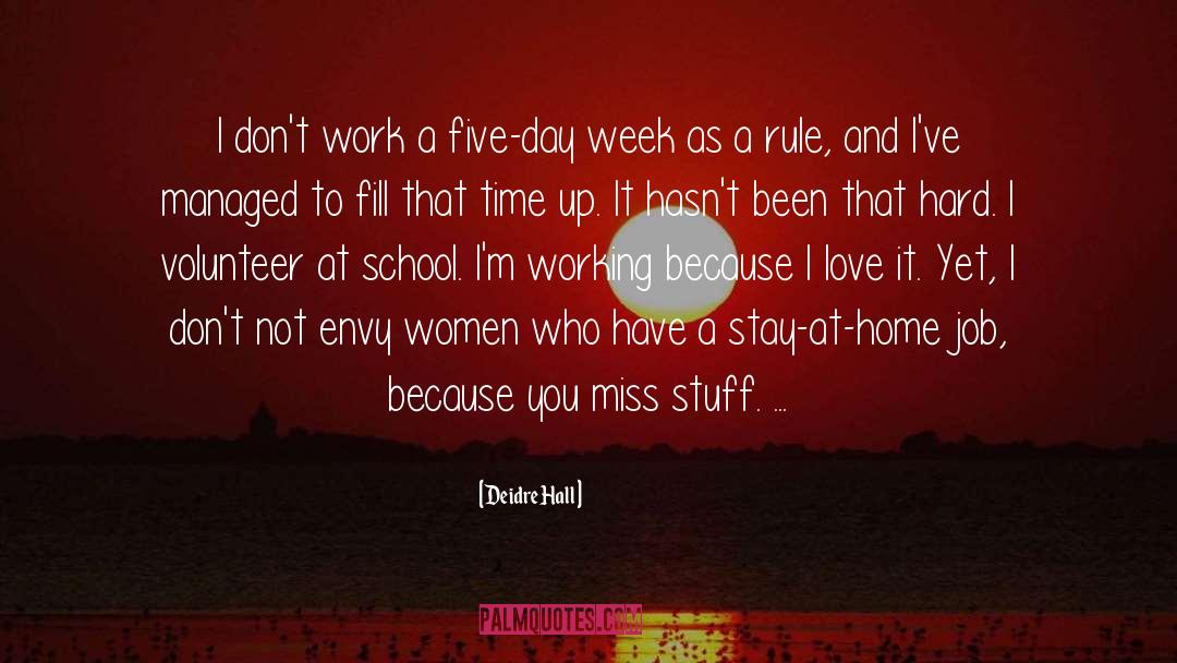 Training And Hard Work quotes by Deidre Hall