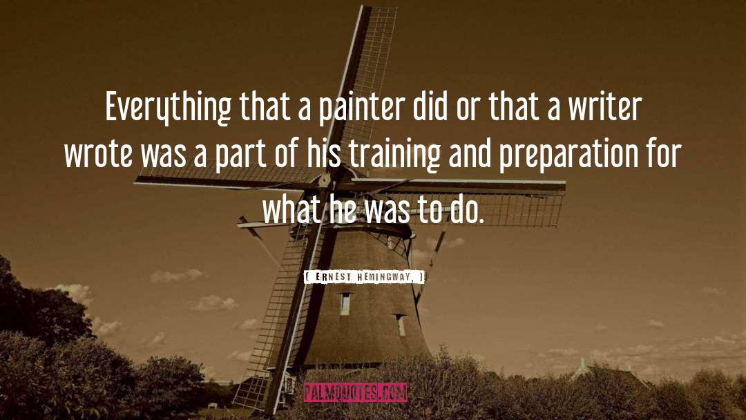 Training For A Marathon quotes by Ernest Hemingway,