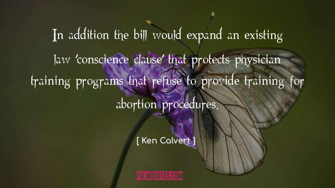 Training Programs quotes by Ken Calvert