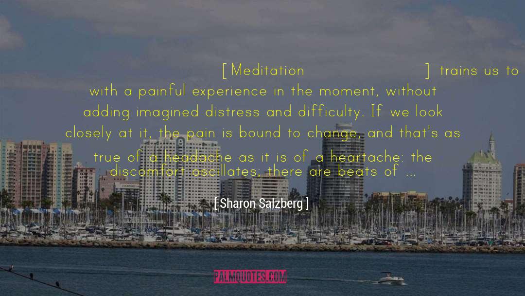 Trains quotes by Sharon Salzberg