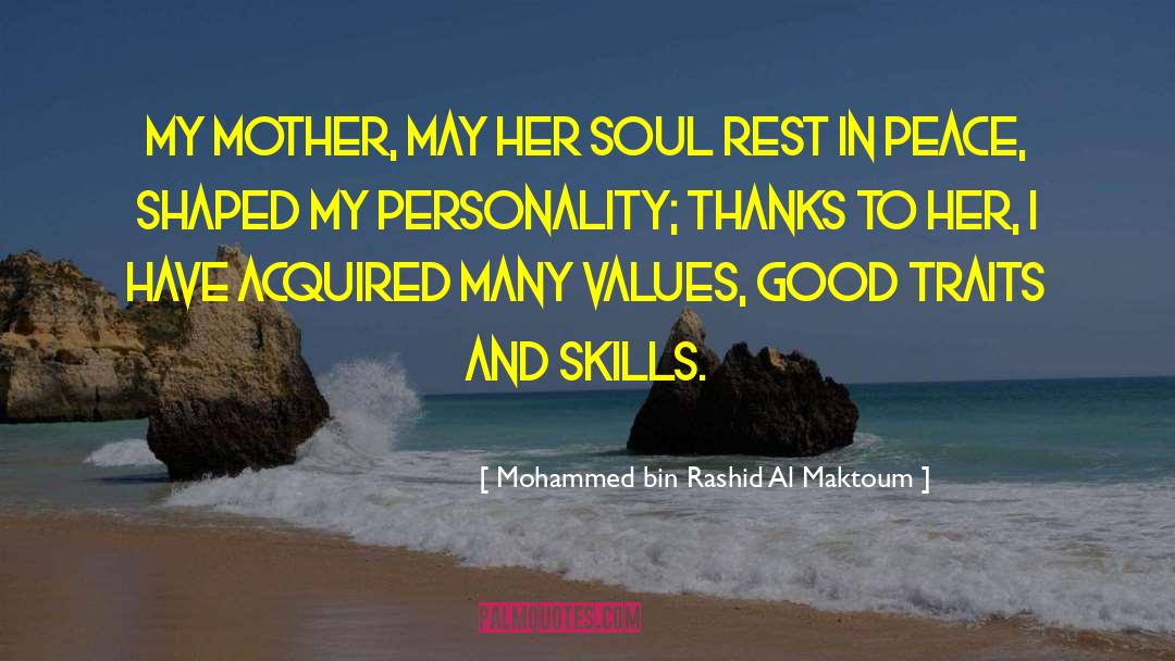 Traits quotes by Mohammed Bin Rashid Al Maktoum