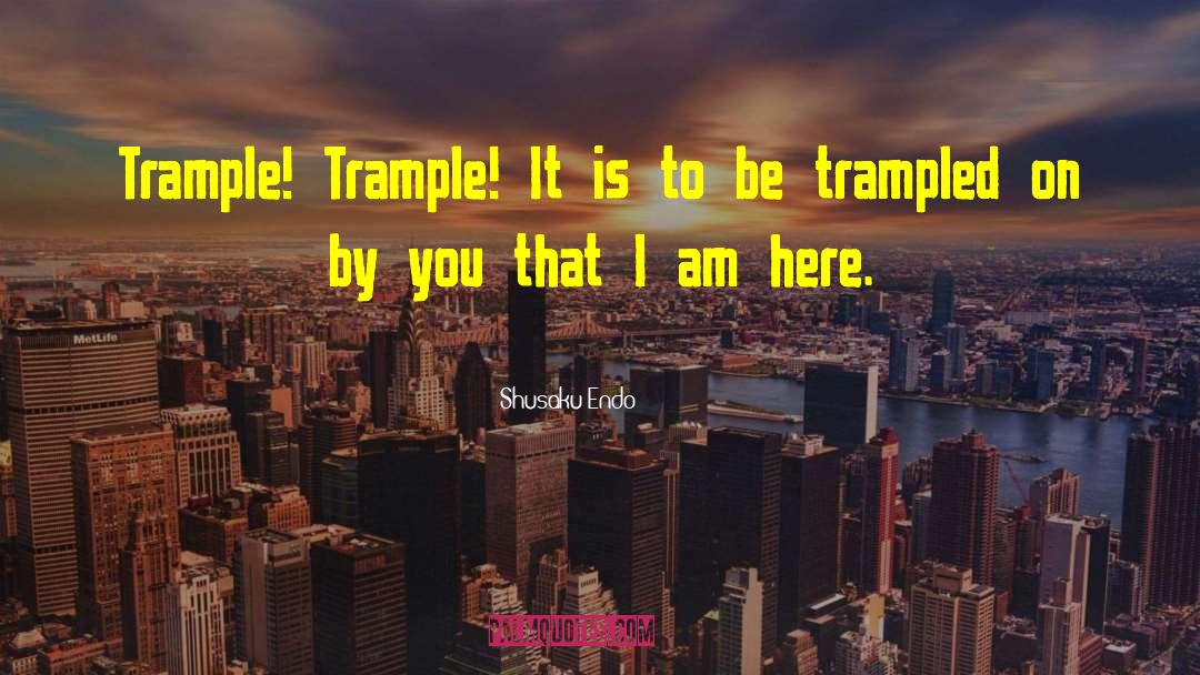 Trample Upon quotes by Shusaku Endo