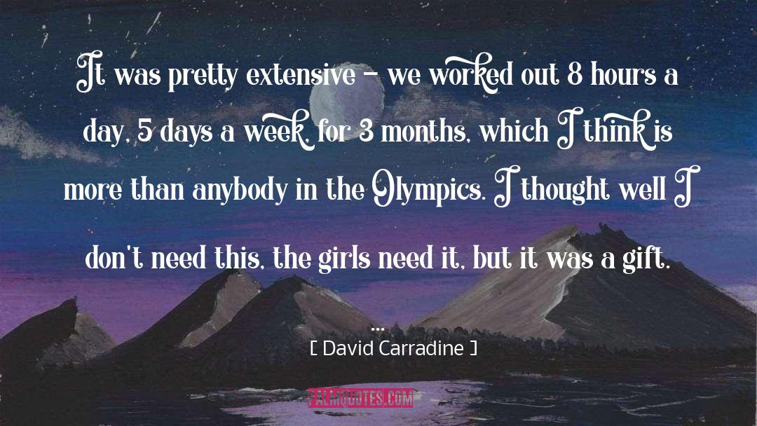 Trampolining Olympics quotes by David Carradine