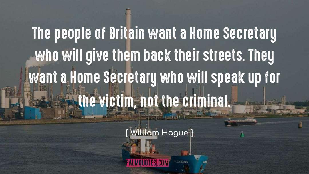Trampy Secretary quotes by William Hague
