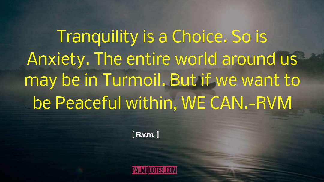 Tranquility quotes by R.v.m.