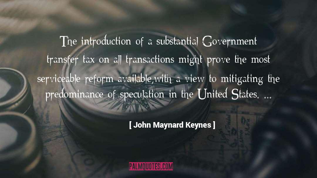 Transactions quotes by John Maynard Keynes