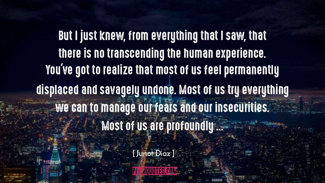 Transcendence quotes by Junot Diaz