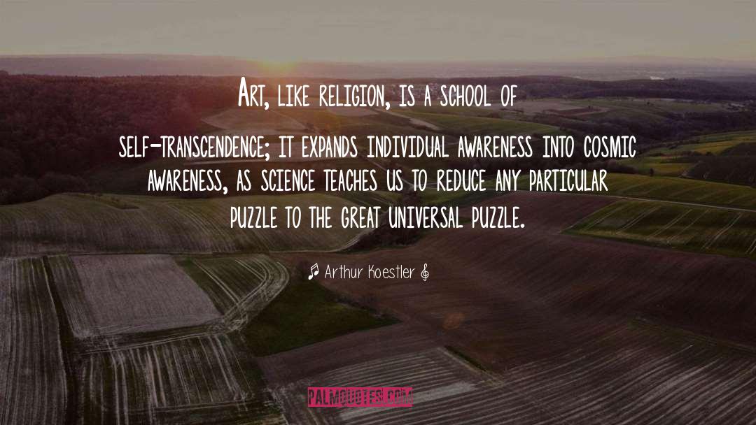 Transcendence quotes by Arthur Koestler