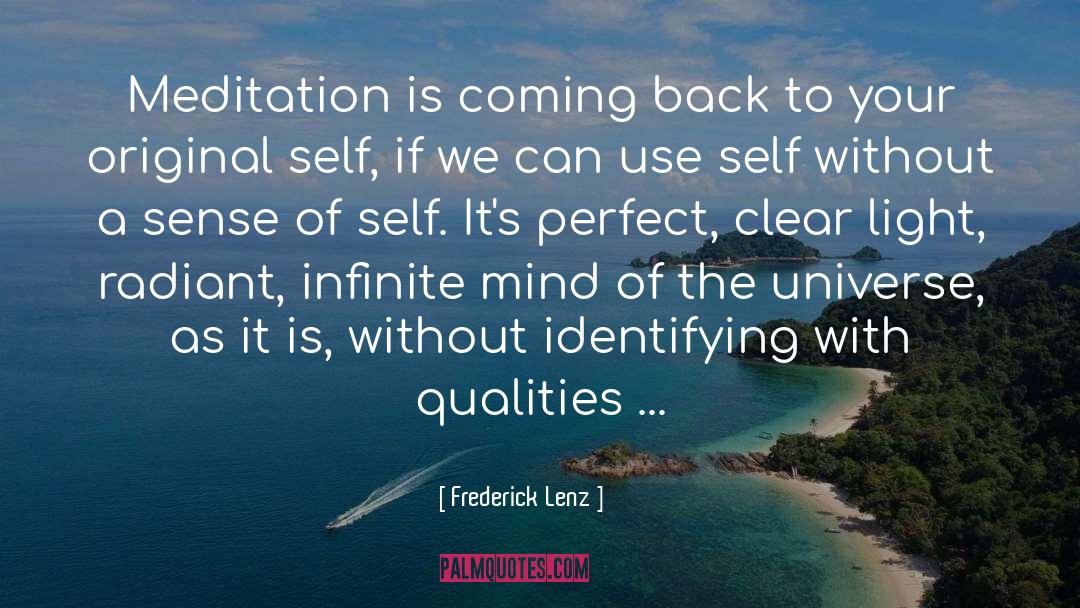 Transcendental Meditation quotes by Frederick Lenz