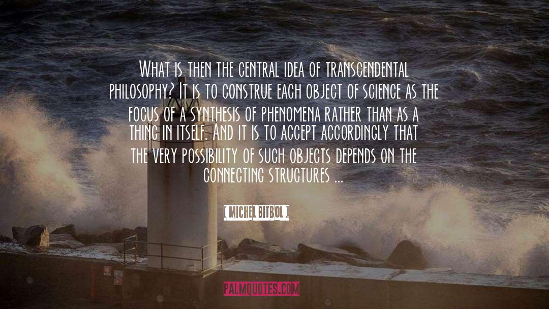 Transcendental quotes by Michel Bitbol