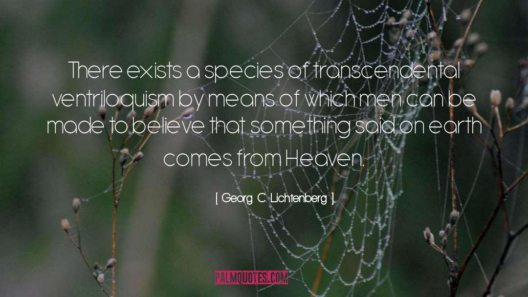 Transcendental quotes by Georg C. Lichtenberg