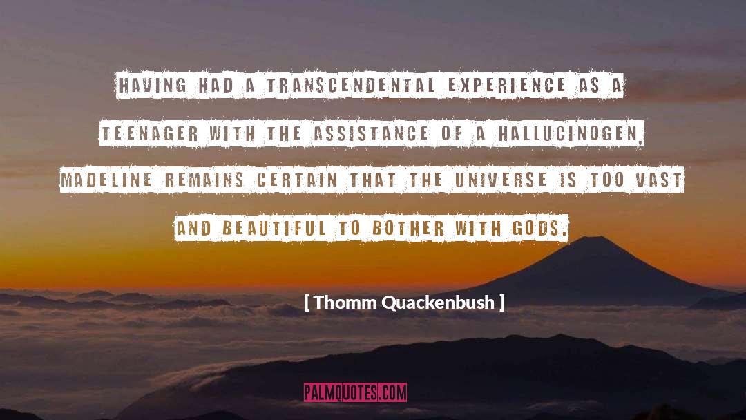 Transcendental quotes by Thomm Quackenbush