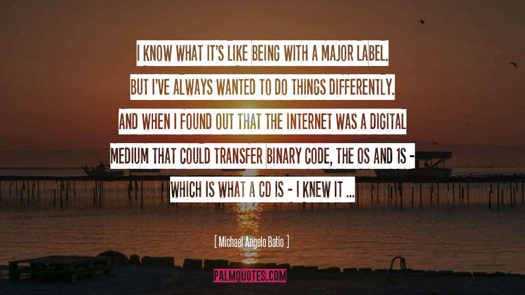 Transfers quotes by Michael Angelo Batio