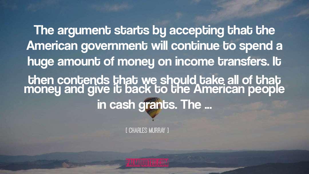 Transfers quotes by Charles Murray