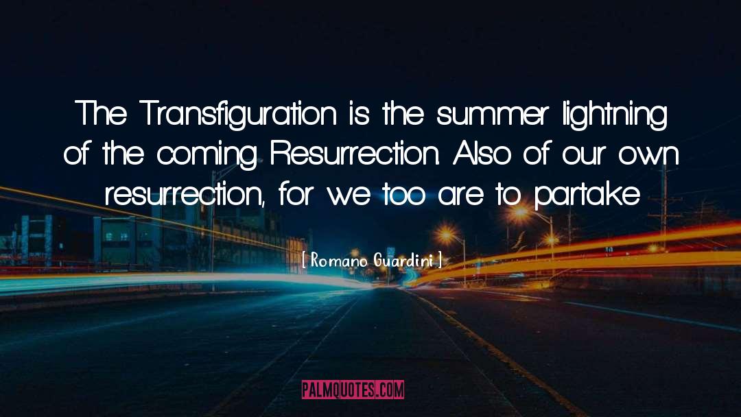 Transfiguration quotes by Romano Guardini