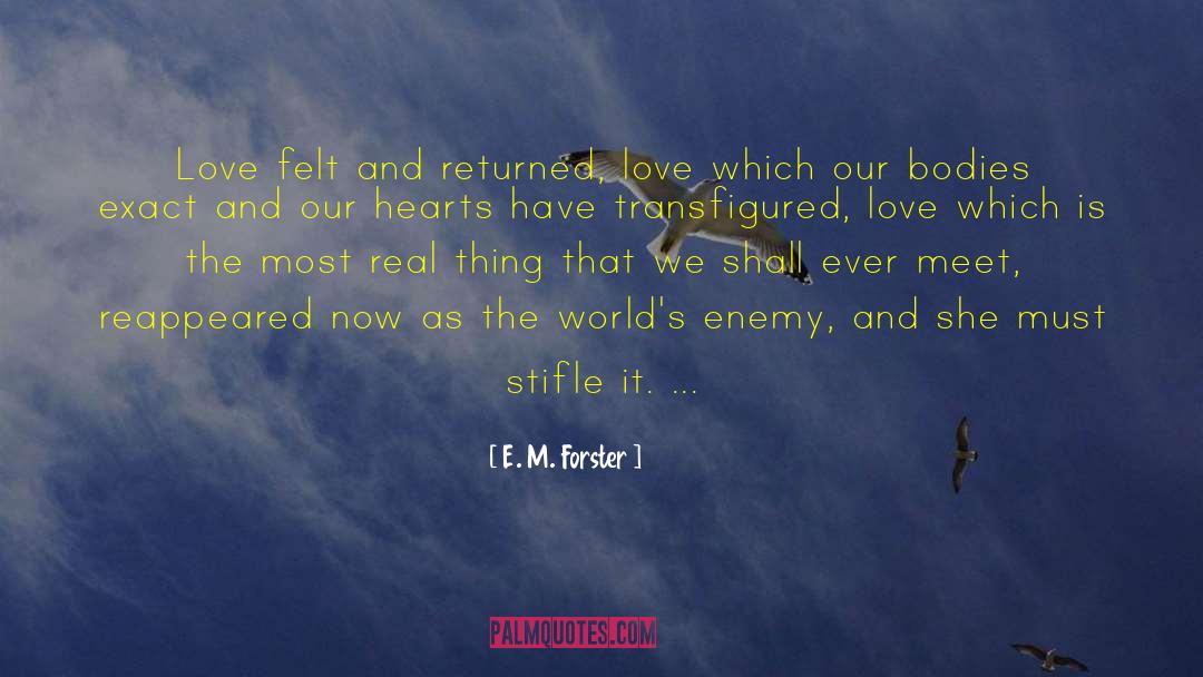 Transfigured quotes by E. M. Forster