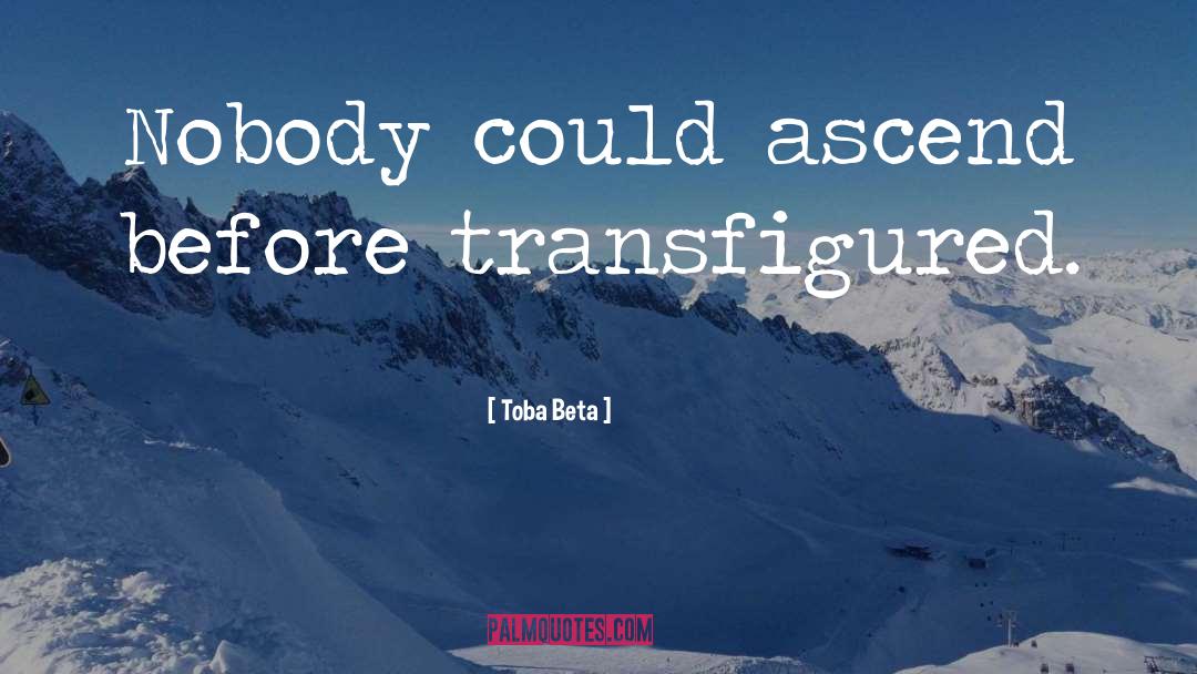 Transfigured quotes by Toba Beta