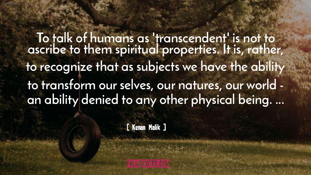 Transformation quotes by Kenan Malik