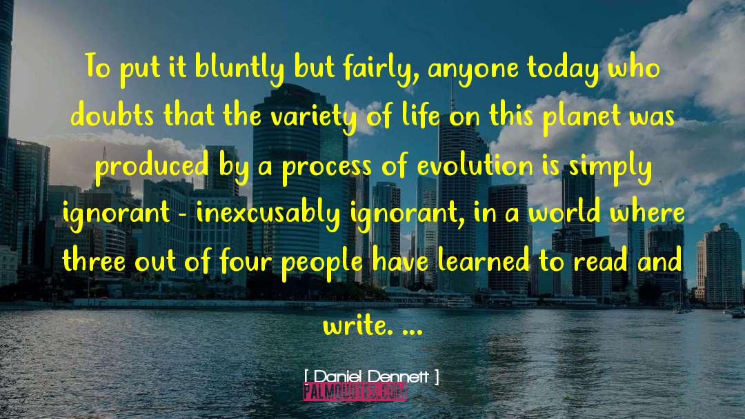 Transformational Evolution quotes by Daniel Dennett