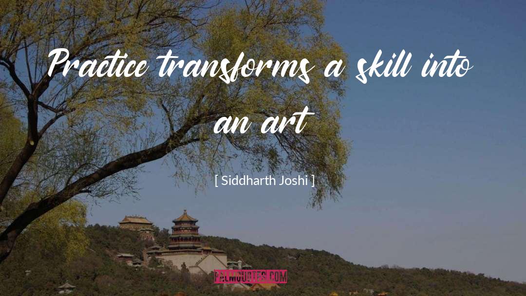 Transforms quotes by Siddharth Joshi