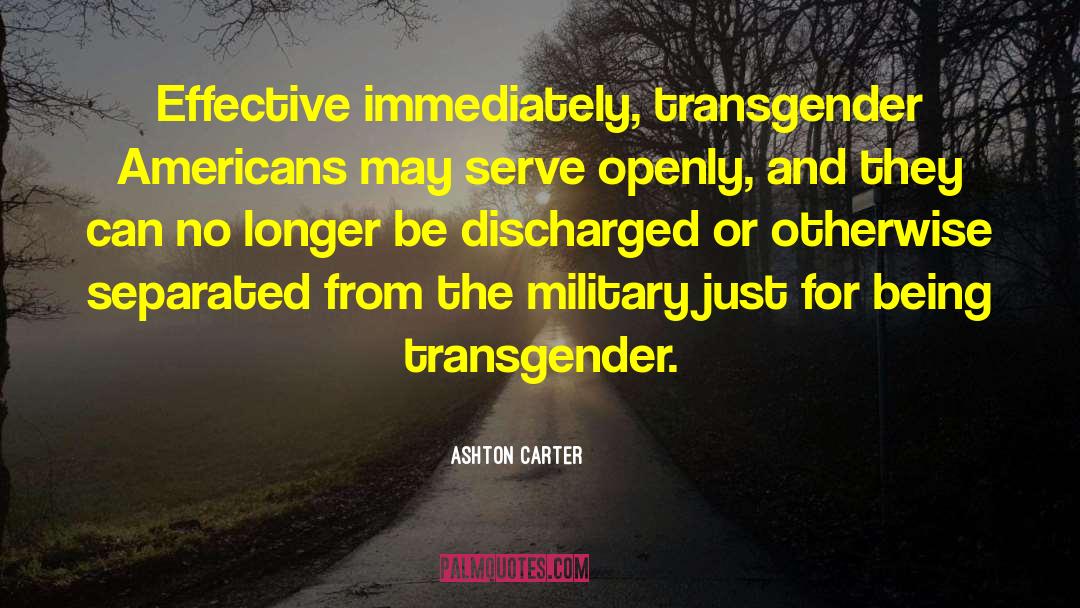 Transgender quotes by Ashton Carter