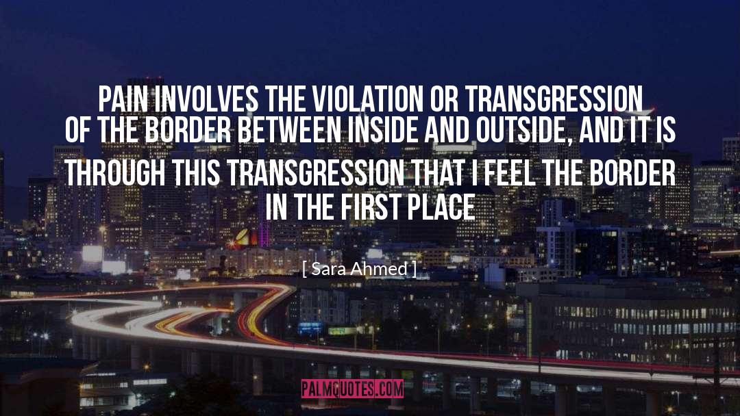 Transgression quotes by Sara Ahmed