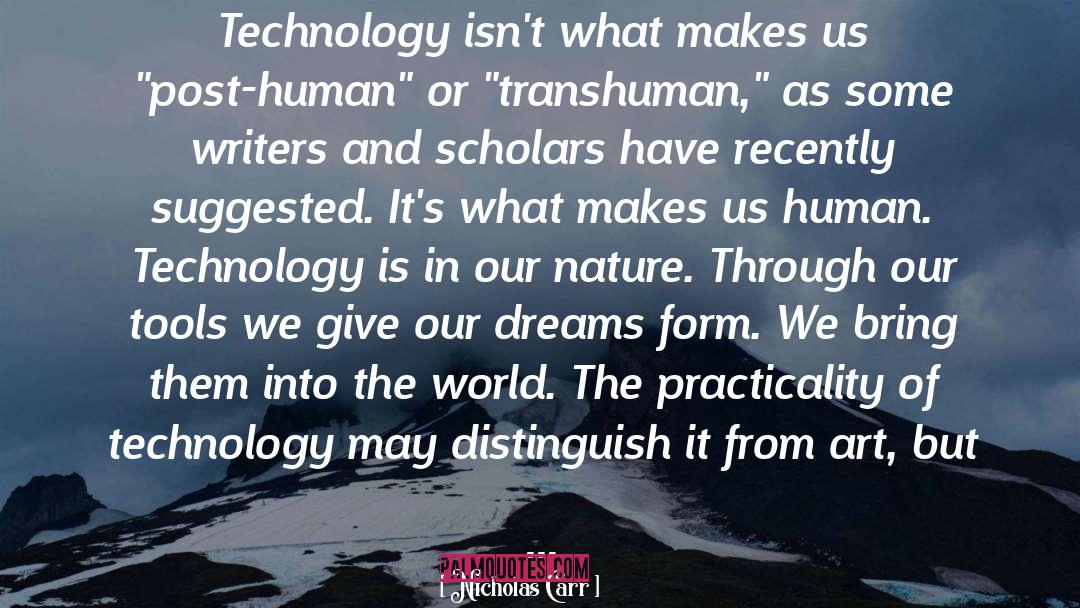 Transhumanism quotes by Nicholas Carr