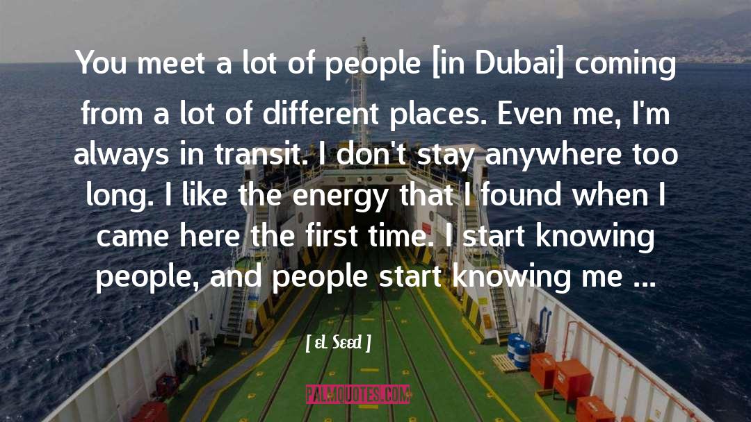 Transit quotes by EL Seed