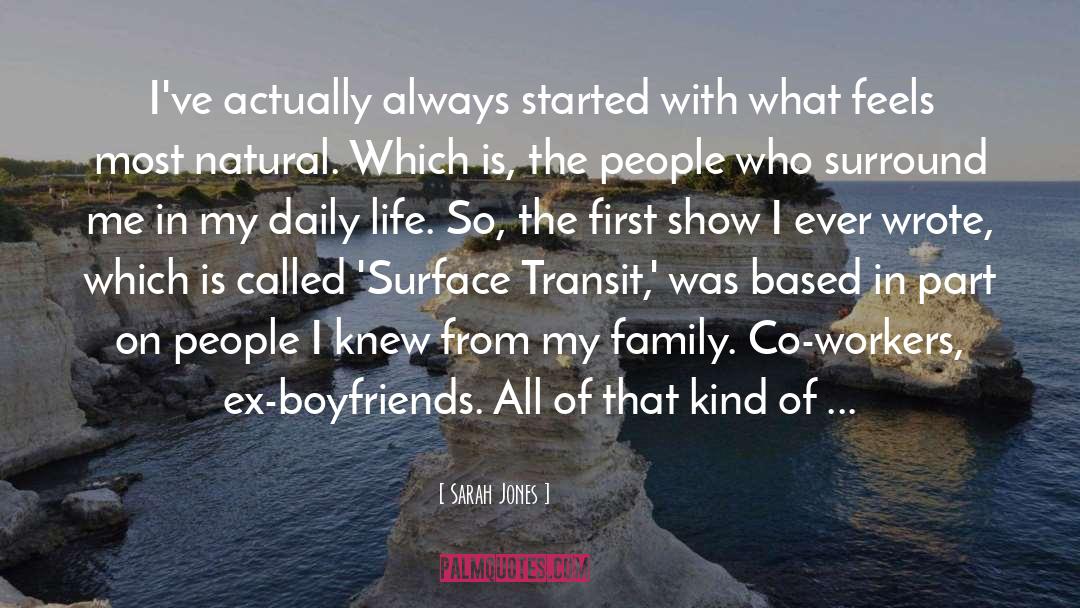Transit quotes by Sarah Jones