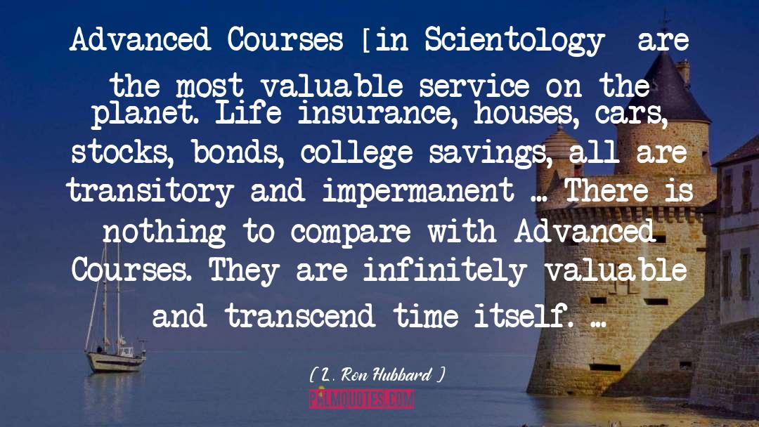 Transitory quotes by L. Ron Hubbard