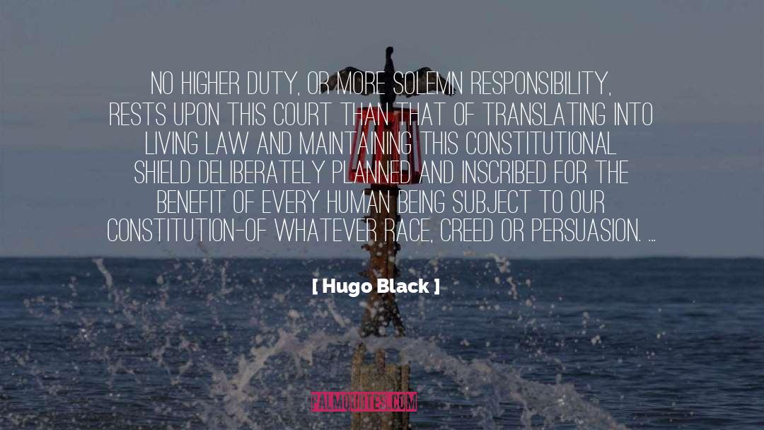 Translating quotes by Hugo Black